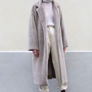 Final call!! Mocha faux fur coat from Frankie Shop